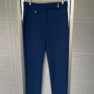 Veronica Beard Cerulean/Silver Renzo Pants sz 6